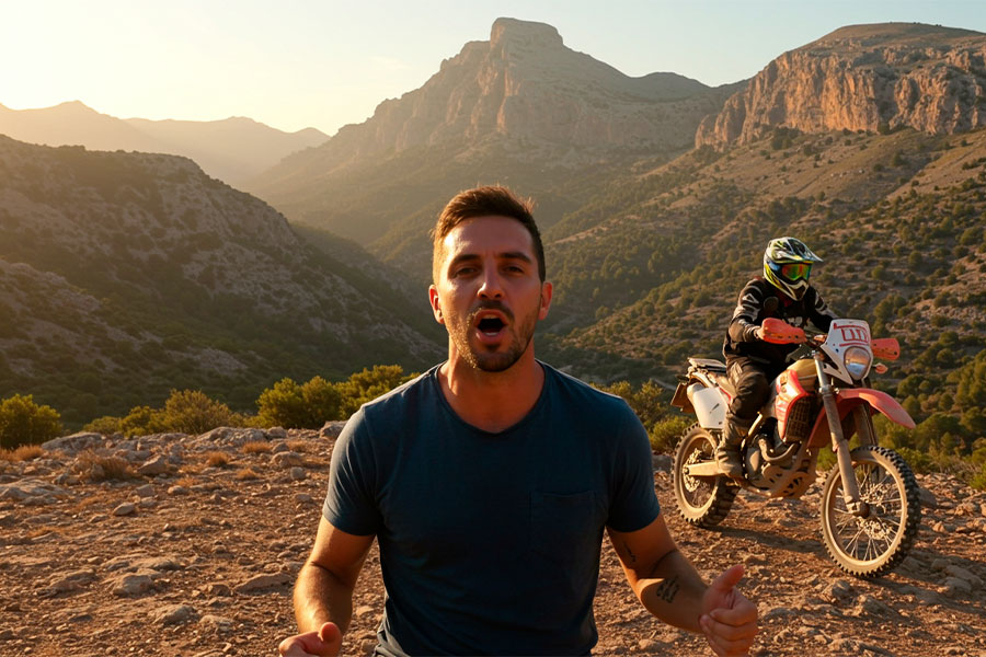 Disfrutando ruta sierra tramuntana